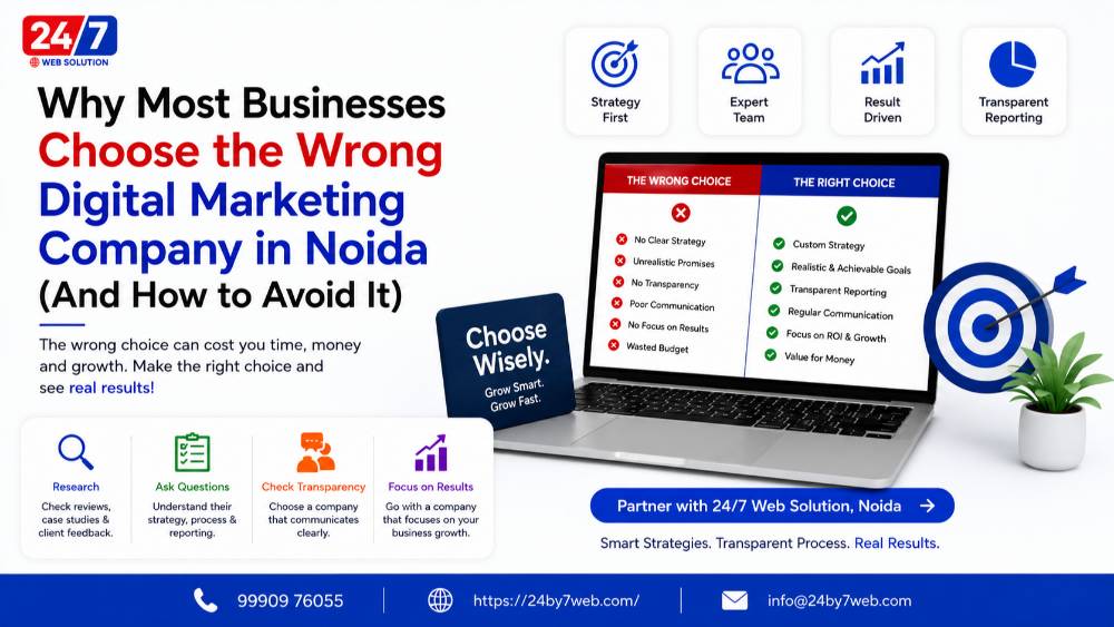 Why Most Businesses Choose the Wrong Digital Marketing Company in Noida (And How to Avoid It)