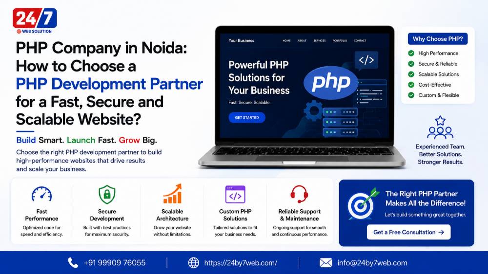 PHP Company in Noida 2026: How to Choose a PHP Development Partner for a Fast, Secure and Scalable Website?