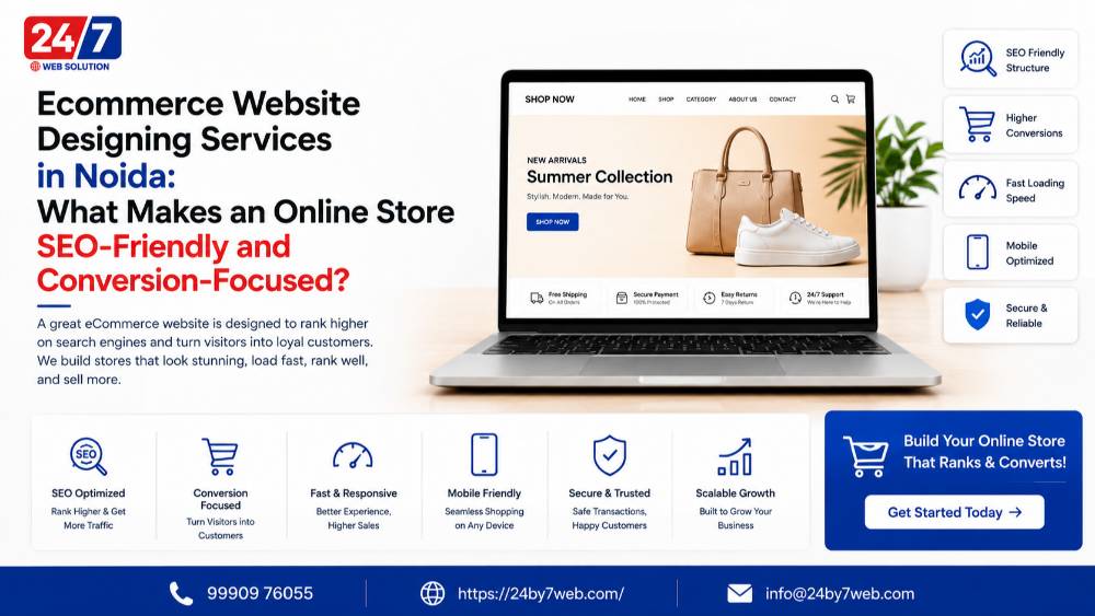 Ecommerce Website Designing Services in Noida 2026: What Makes an Online Store SEO-Friendly and Conversion-Focused?
