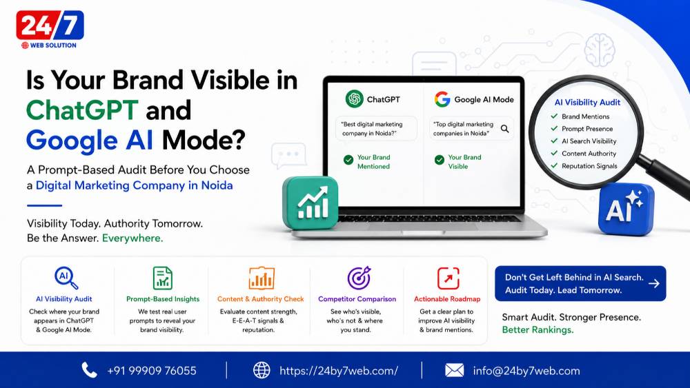 Is Your Brand Visible in ChatGPT and Google AI Mode? A Prompt-Based Audit Before You Choose a Digital Marketing Company in Noida