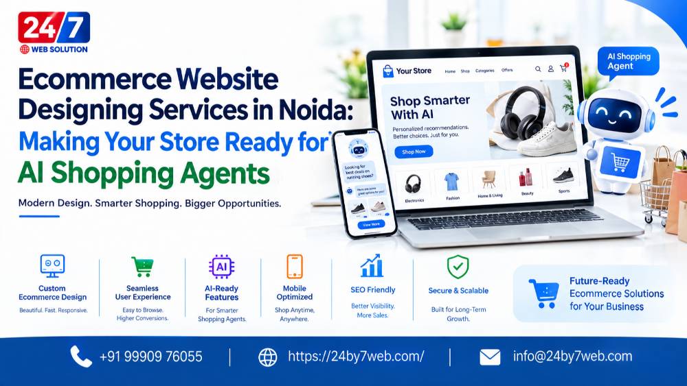Ecommerce Website Designing Services in Noida: Making Your Store Ready for AI Shopping Agents